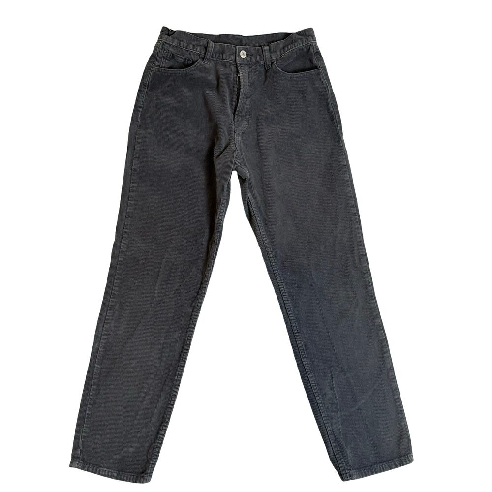 J GALT Corduroy Jeans Womens 28 Boho  Festival Hippie Y2K Barrel Mom Grunge Gray